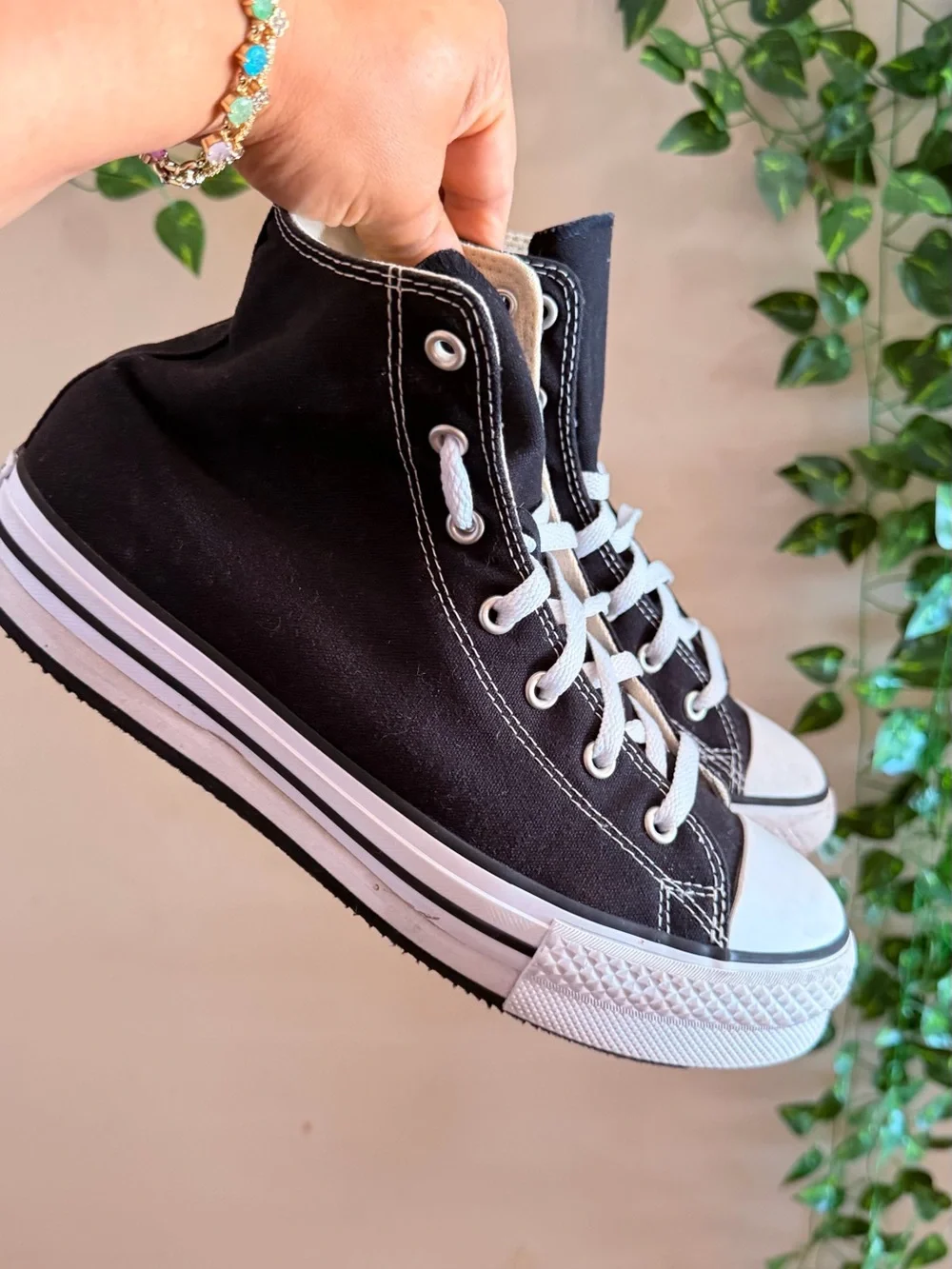 Converse Black High-Top Kids Sneakers